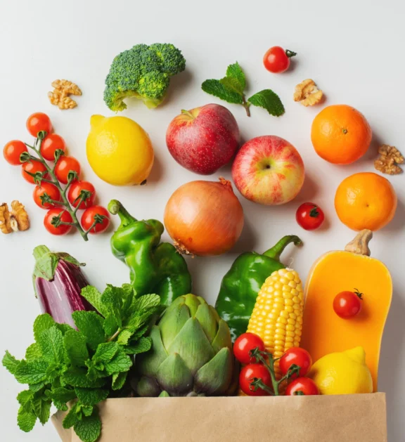Fresh fruits and vegetables harvested daily for exceptional taste, quality, and nutrition.